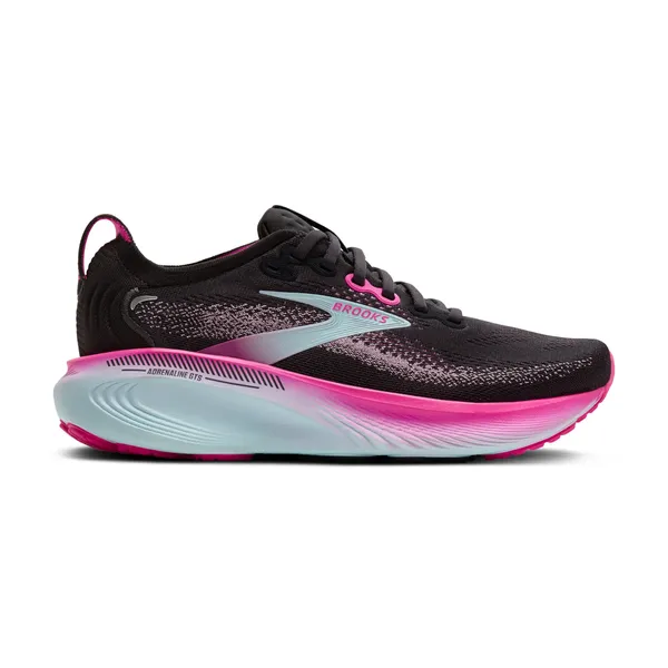 Brooks Women's Adrenaline GTS 25 Black/Cyber Pink/Iced Aqua