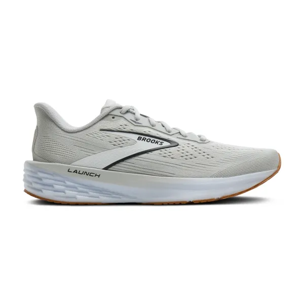 BROOKS Men's Launch 12 Oyster/White/Phantom