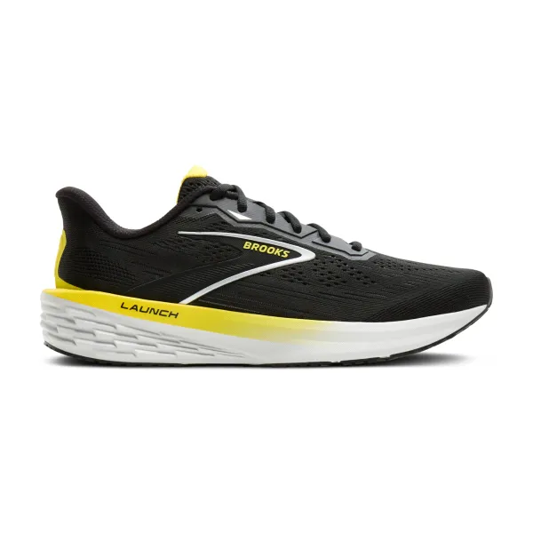 Brooks MEN'S LAUNCH 12 007 Black/CyberYellow/Oyster