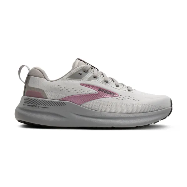 Brooks Women's Ariel GTS 26 Oyster Mushroom/Alloy/Pink