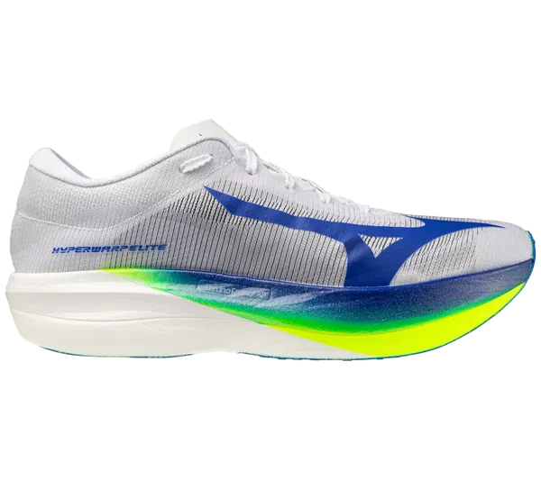 Mizuno Unisex Hyperwarp Elite Running Shoe WHITE-LIGHTNING YELLOW