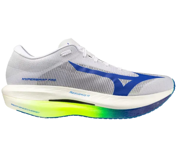 Mizuno Unisex Hyperwarp Pro Running Shoe WHITE-LIGHTNING YELLOW
