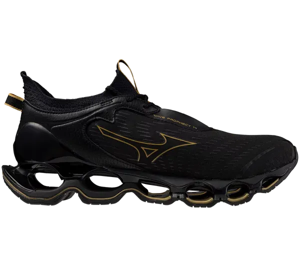 Mizuno Men's WAVE PROPHECY 14 BLACK-GOLD