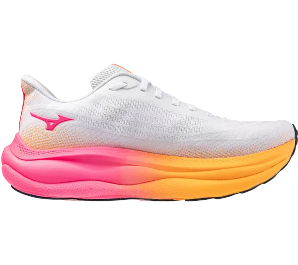 Mizuno Unisex Wave Sky 9 Hanabi WHITE-TANG ORANGE