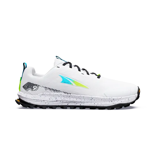 ALTRA MEN'S LONE PEAK 9+ WHITE/BLUE FISH/SHRP GN