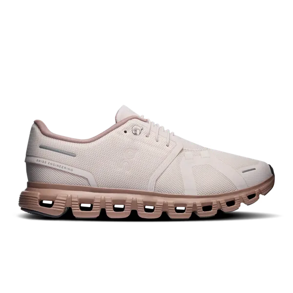 ON Women's Cloud 6 Oyster | Biscuit
