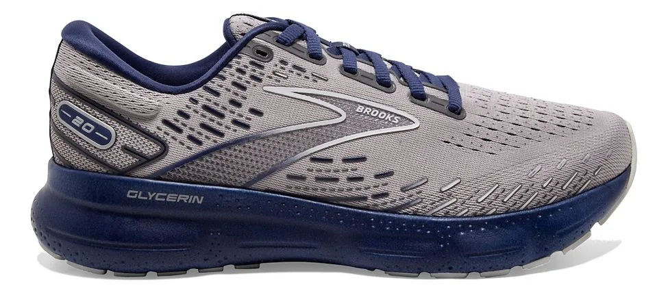 Brooks Men's Glycerin 20 070 Alloy/Grey/Blue Depths
