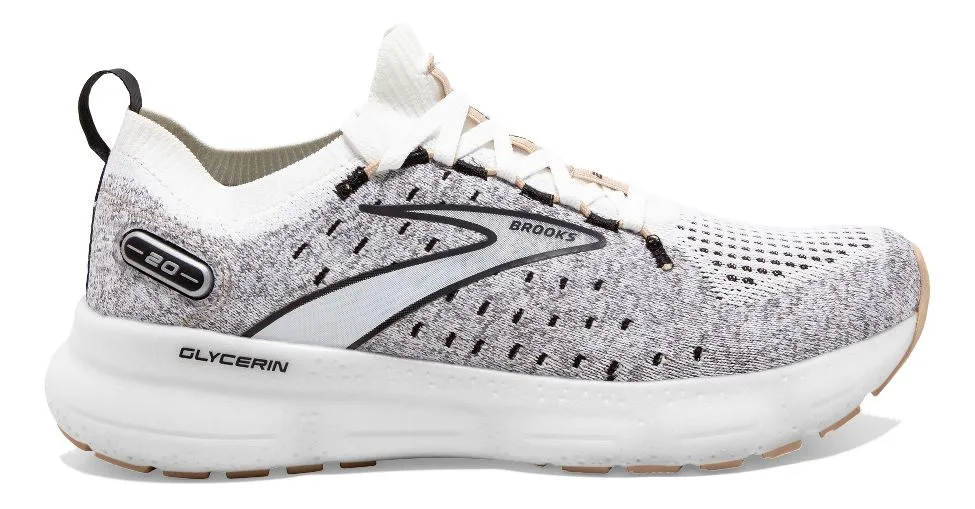 BROOKS Women's Glycerin StealthFit 20 White/Black/Cream
