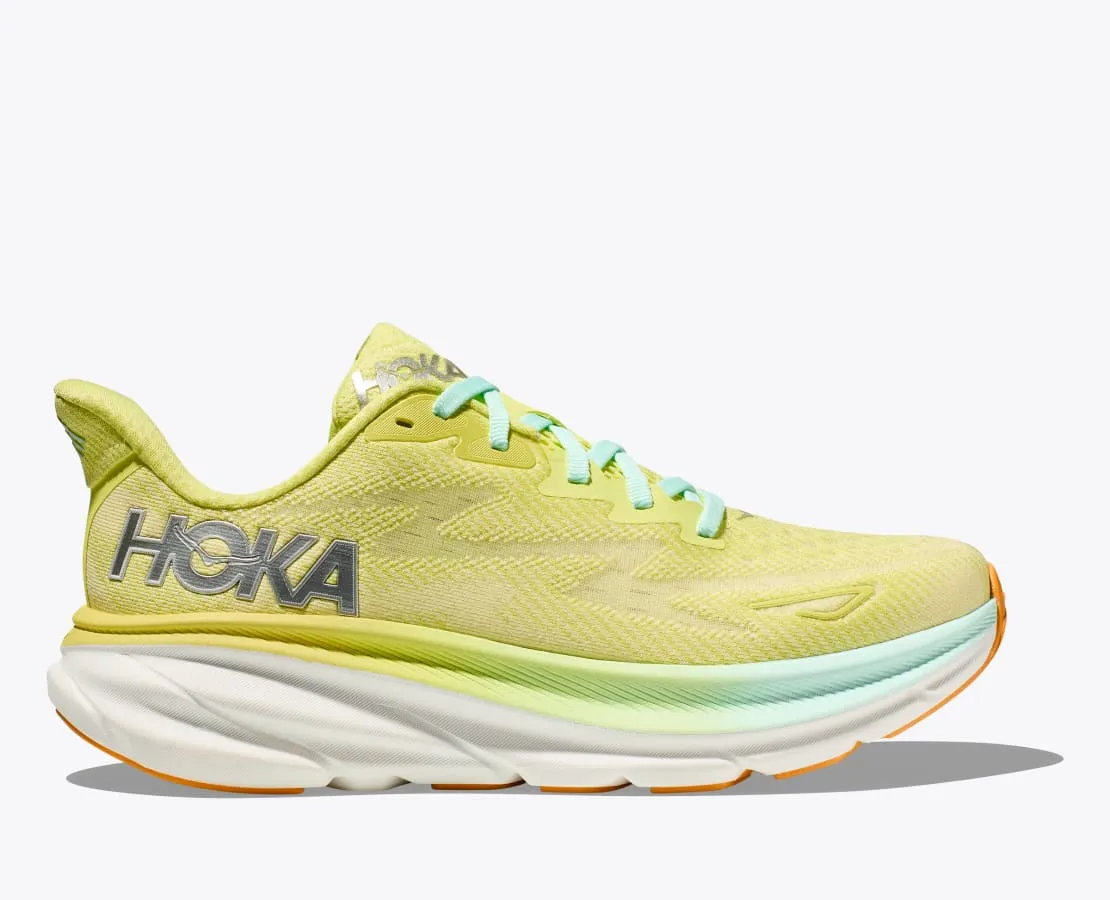 HOKA CLIFTON 9 25cm ランニングシューズ イエロー Hoka Women's Clifton 9 CITRUS GLOW/SUNLIT OCEAN