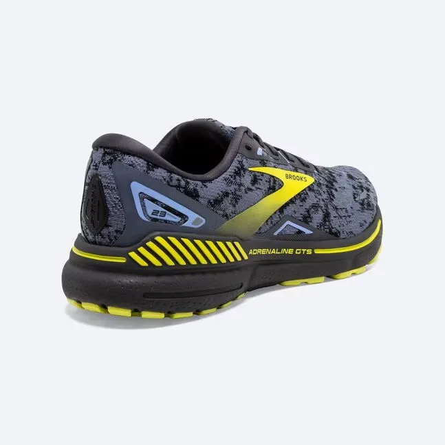 Brooks Men\'s Adrenaline 23 GTS Running Shoe - Light Blue with Yellow Accents Brooks Men main image 2