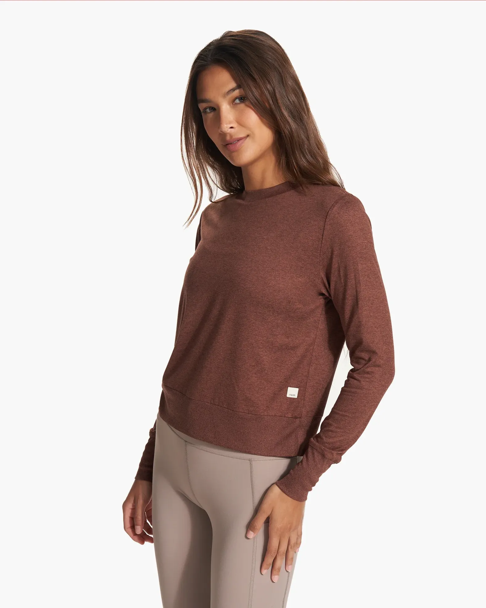 Vuori Women's Daydream Crew Mulberry Heather