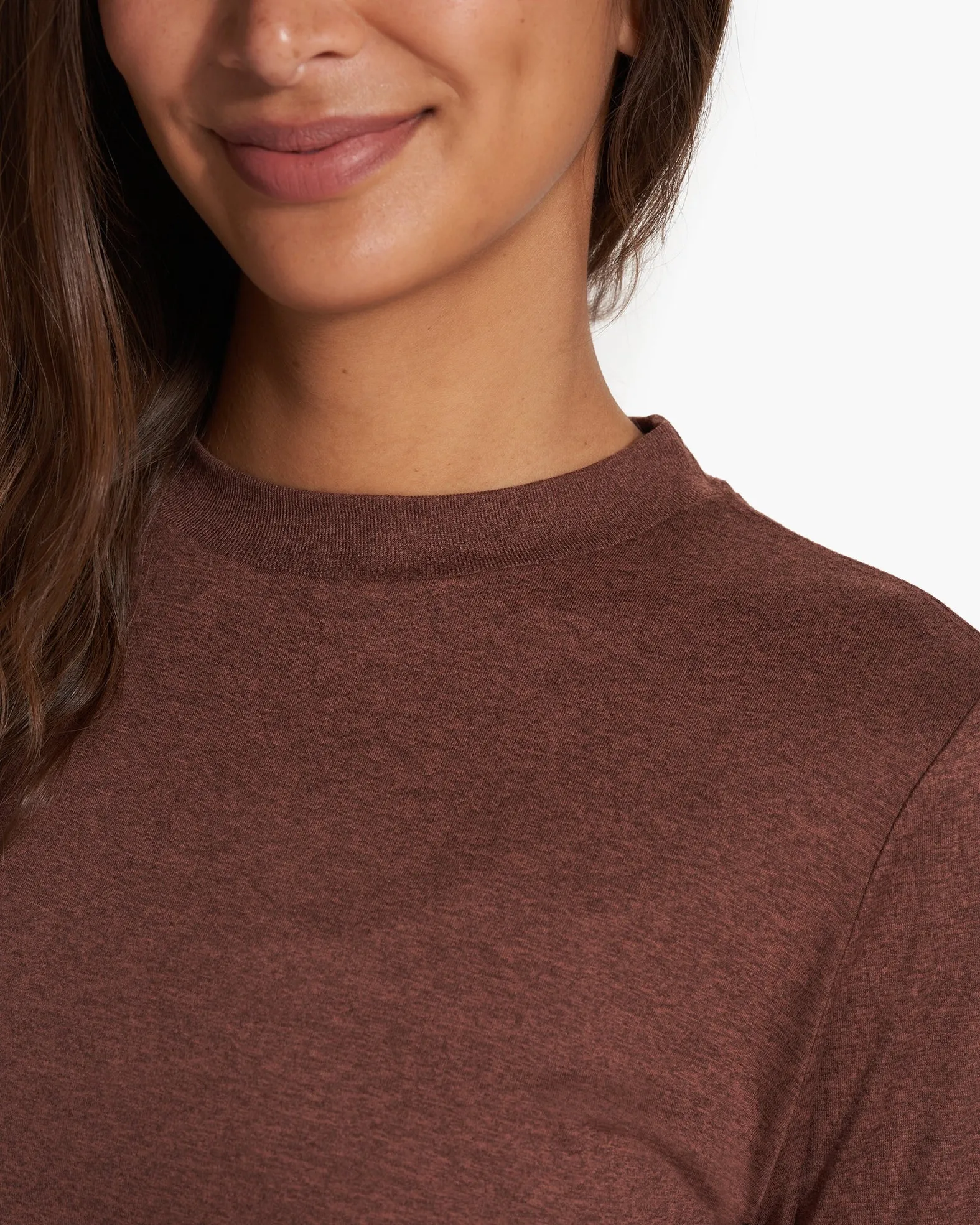Vuori Women's Daydream Crew Mulberry Heather