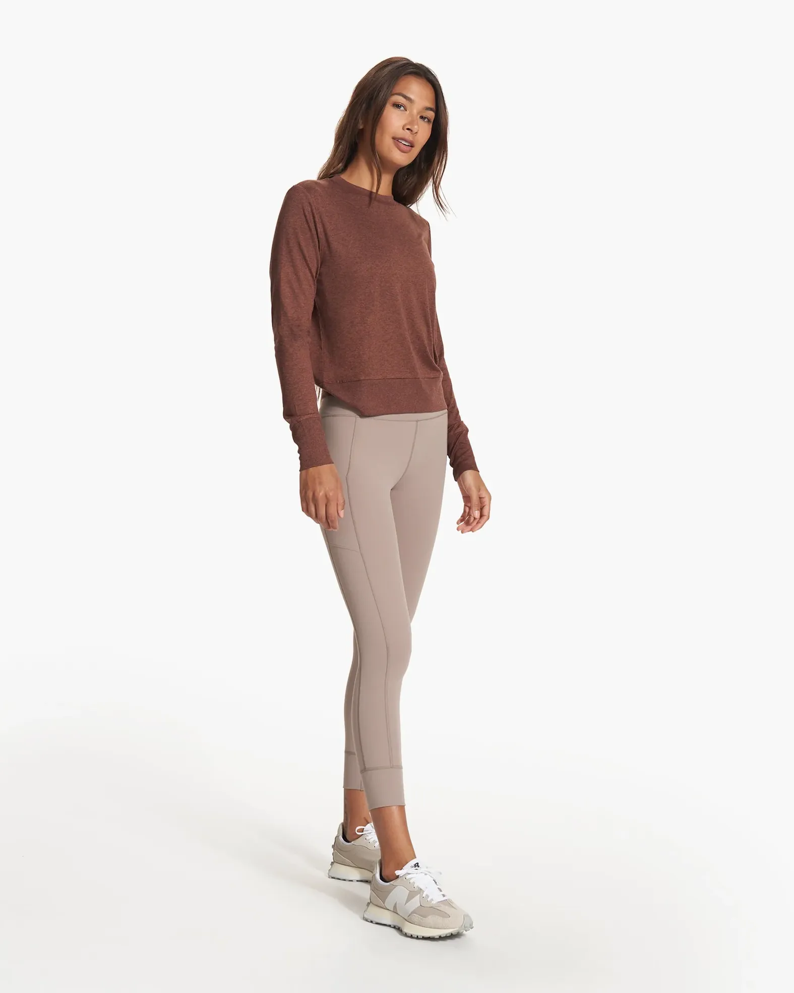 Vuori Women's Daydream Crew Mulberry Heather