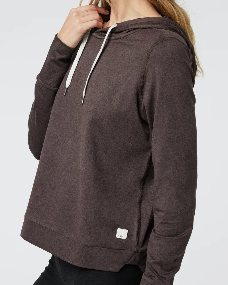 Vuori Women's Halo Essential Hoodie Java Heather