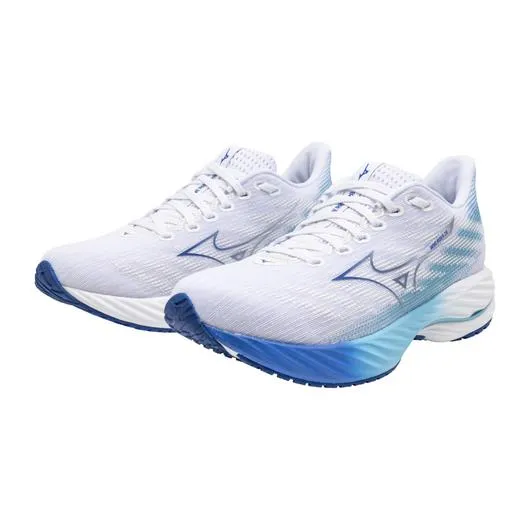 MIZUNO Women's WAVE RIDER 28 White/Mugen Blue