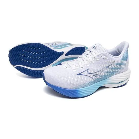MIZUNO Women's WAVE RIDER 28 White/Mugen Blue