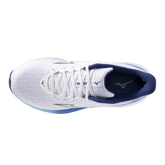 MIZUNO Men's WAVE RIDER 28 White/Estate Blue