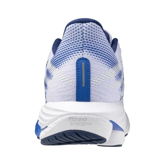 MIZUNO Men's WAVE RIDER 28 White/Estate Blue