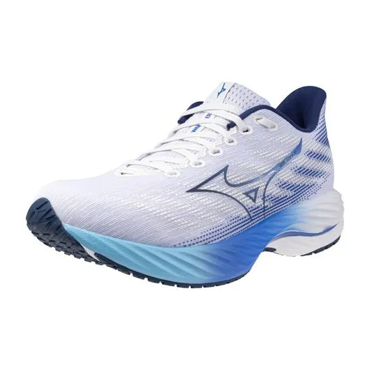 Mizuno Wave Rider 28 ブルー MIZUNO Men's WAVE RIDER 28 White/Estate Blue