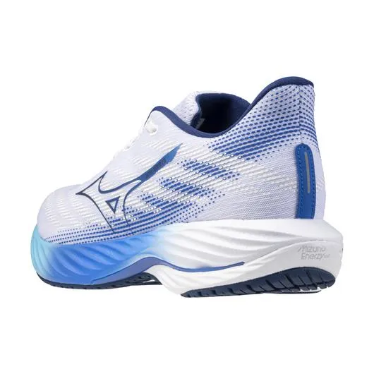 MIZUNO Men's WAVE RIDER 28 White/Estate Blue