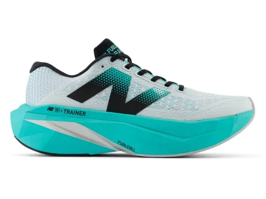 New Balance Men's FuelCell SuperComp Trainer v3 White/Cyber Jade
