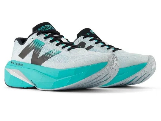 New Balance Men's FuelCell SuperComp Trainer v3 White/Cyber Jade