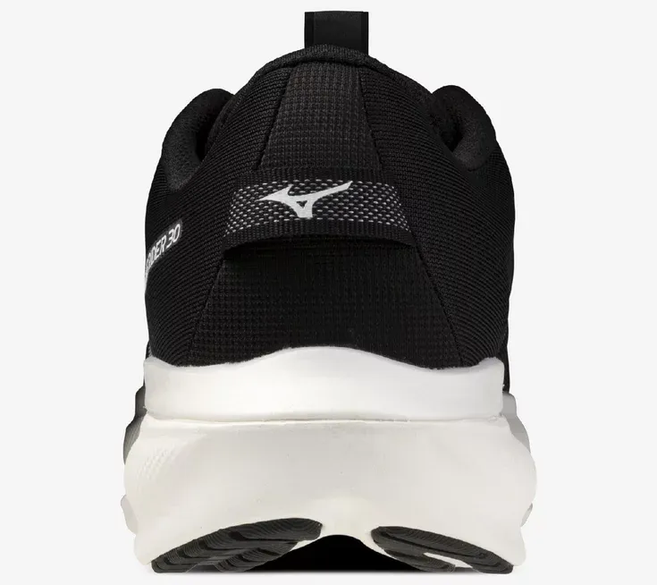 Mizuno Men's Wave Rider 30 Wide (2e) BLACK/WHITE