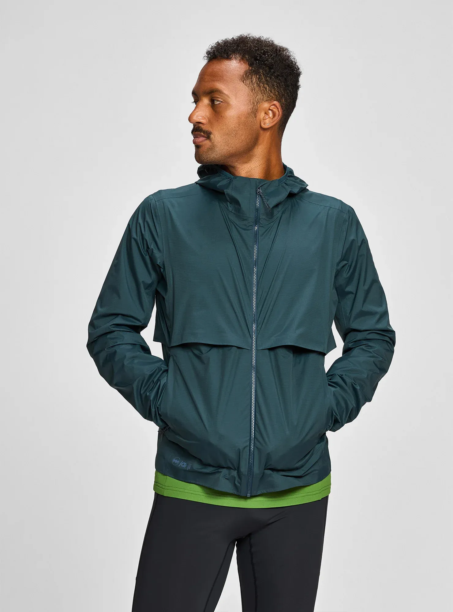 Janji Men's Rainrunner Pack Jacket Atlantis