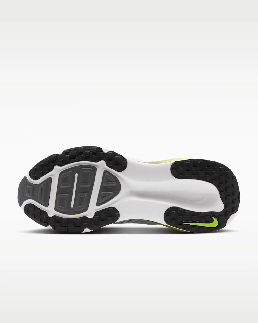 Nike Men's Vomero 18 WHITE/BLACK-LEMON VENOM-DK GREY