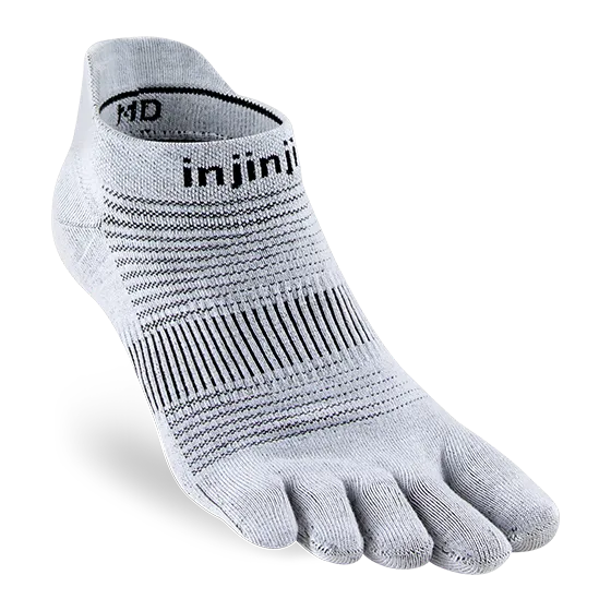 Injinji Socks RUN LIGHTWEIGHT NO SHOW GRAY
