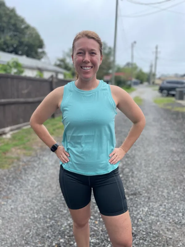 Running Wild Women's High Neck Tank Top AQUA SPLASH