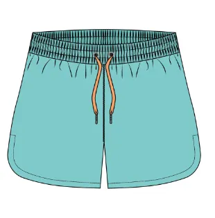 The RAC Collective Women's Essential Run Short 3.5" Aqua Splash