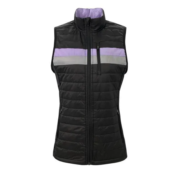 The RAC Collective Women's Down Vest Black/Lilac