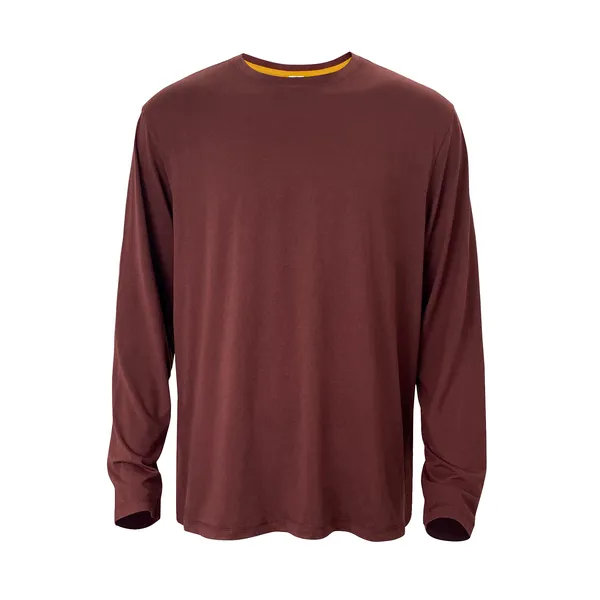 The RAC Collective Men's Performance Tech LS MAROON