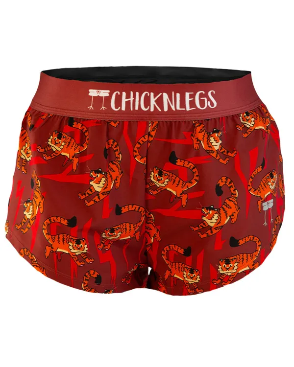 ChicknLegs Women's Tigers 1.5" Split Shorts TIGERS