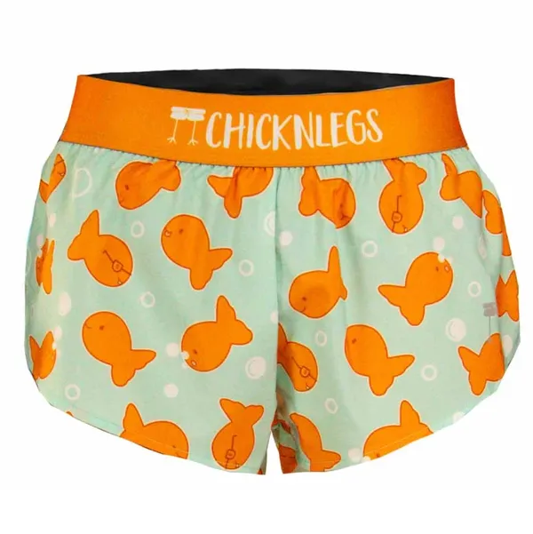 ChicknLegs Women's ChicknLegs 1.5" Split Shorts Goldfish