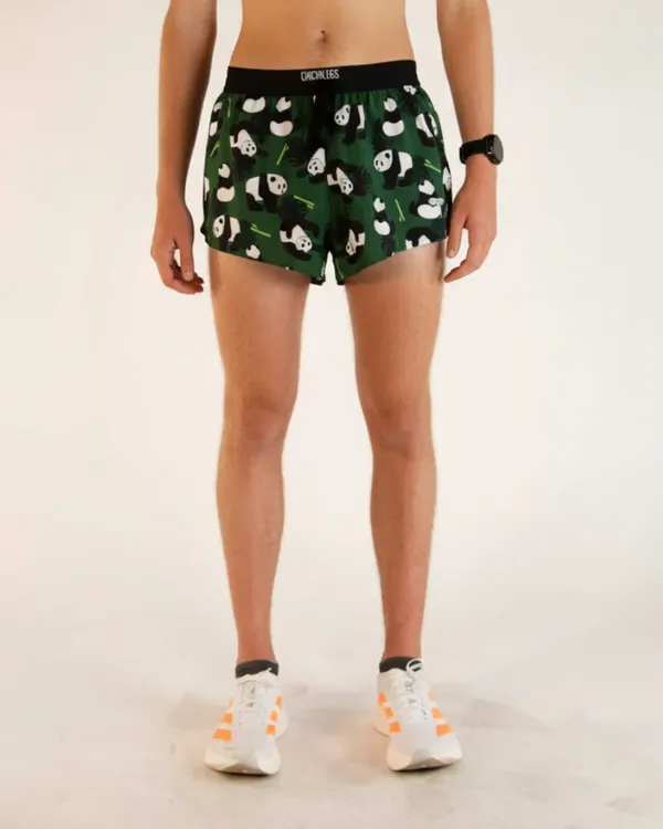 ChicknLegs Men's Pandas 2" DS Split Shorts Pandas