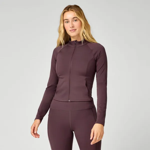 Brooks Women's Movement Fitted Crop Jacket COCOA