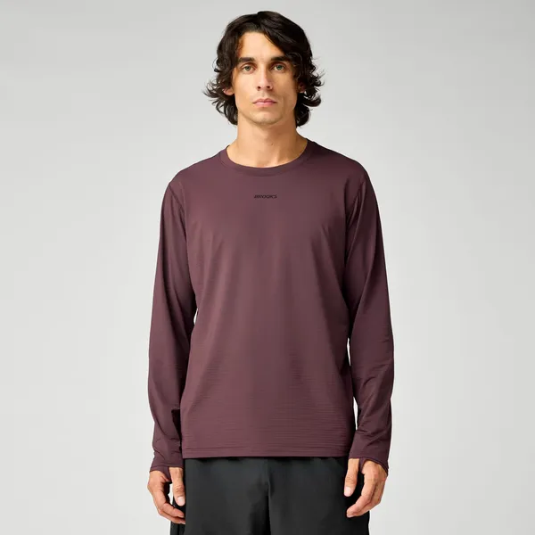 Brooks Men's Movement Long Sleeve COCOA