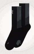 On U PERFORMANCE RUN SOCK HIGH BLACK/ECLIPSE
