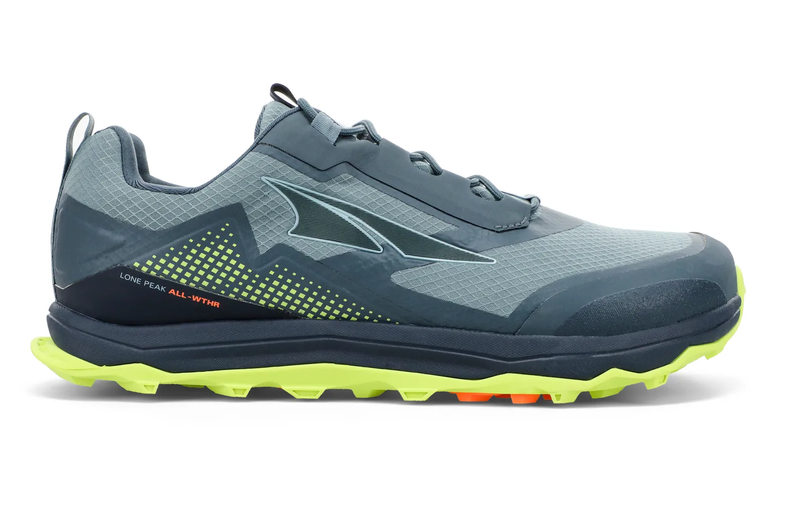 シューズ ALTRA LONEPEAK ALL WHETHER US9 ALTRA Men's Lone Peak All-Weather Low GRAY/LIME