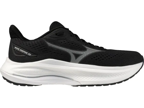 Mizuno Men's Wave Inspire 22 Black/Ultimate Gray