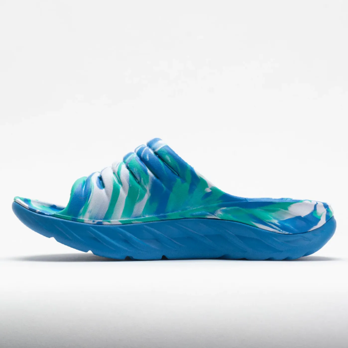 HOKA ONE ONE Ora Recovery Slides 2 EUC Mens 11 Gorpcore Recovery Cyan Blue HOKA Ora Athletic Slide - All Gender main image 4