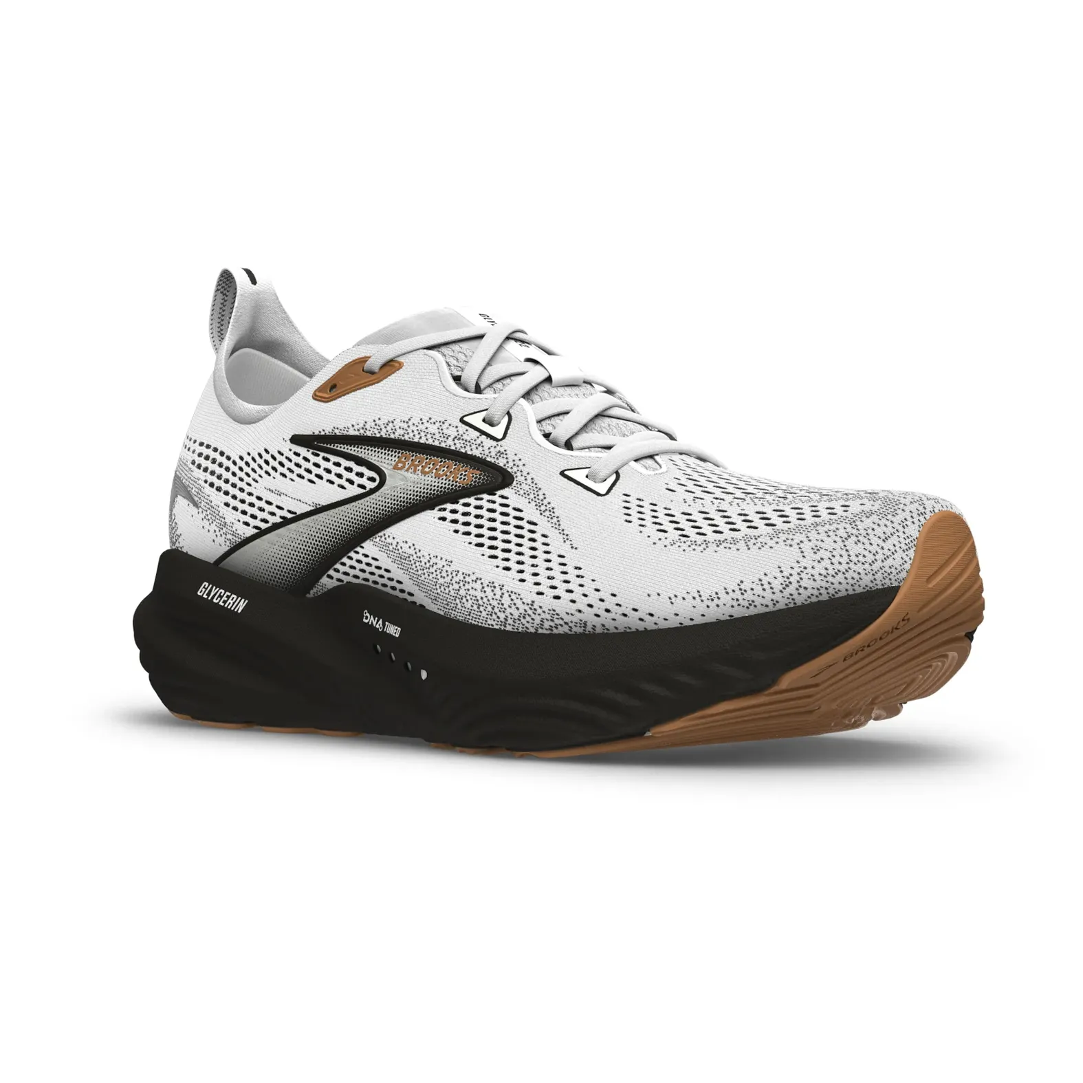 Brooks Glycerin 22 Mens Size 8 Black Athletic Running Walking‎ Shoes Sneakers Glycerin 22 Black Primer Gray Biscuit - Men main image 2