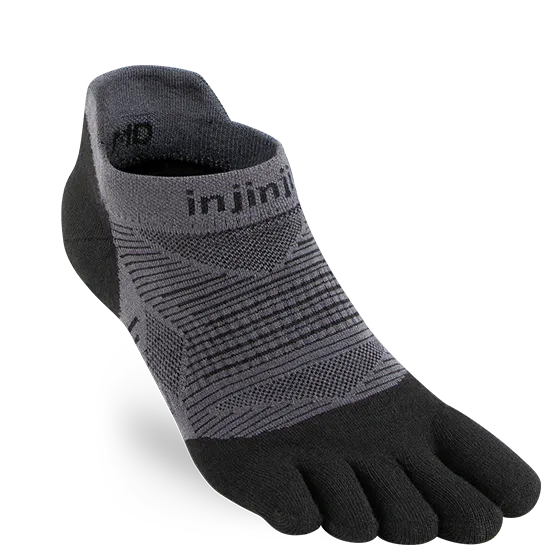 Injini Run Lightweight No-Show Black