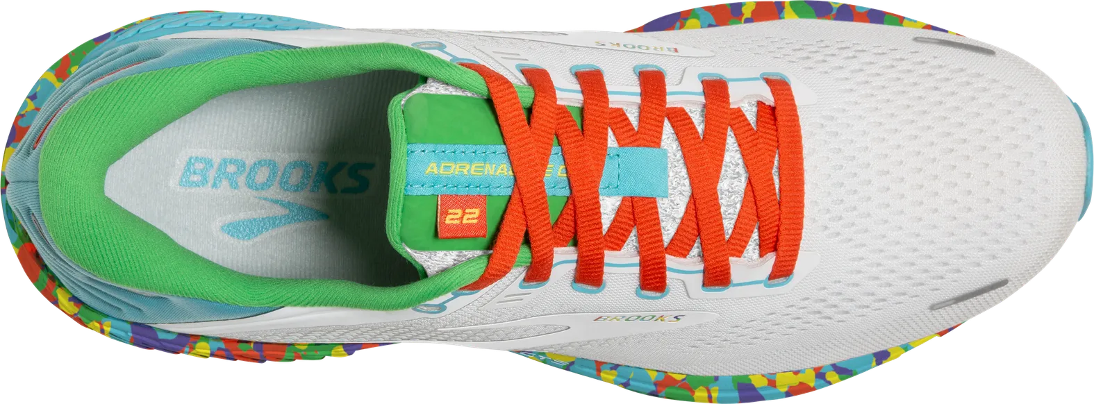 BROOKS Women's Adrenaline GTS 22 White/Red/Green