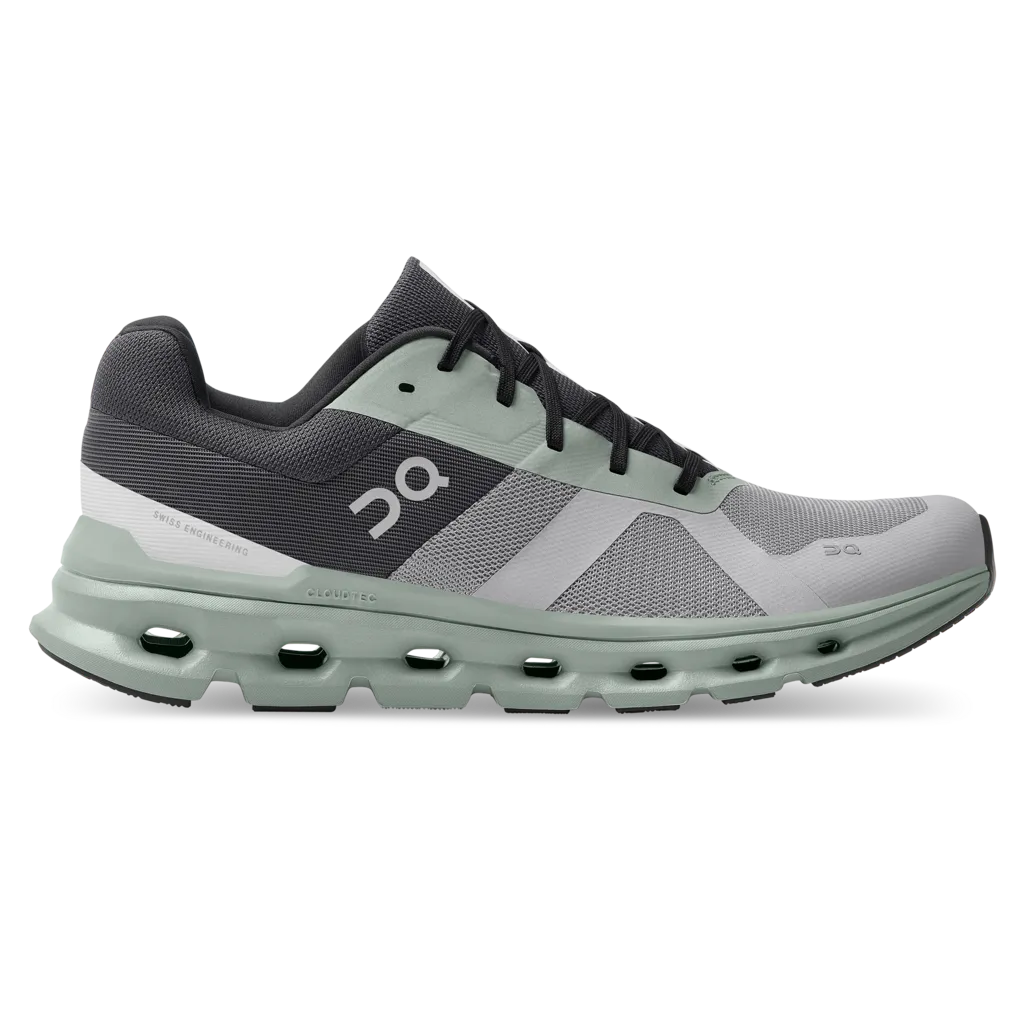 On Cloudrunner Running Mens Size 9.5 Alloy Grey Moss Green 46.99021 On Cloudrunner 46.99021 Sneakers Men main image 2