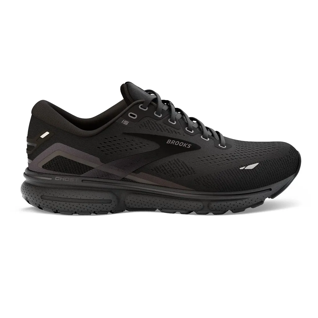 Brooks Ghost 15 Neutral Running Shoe Black/Black/Ebony Men\'s 12 Wide 2E SEE PHOT Brooks - Brandclub - Brooks Men main image 3