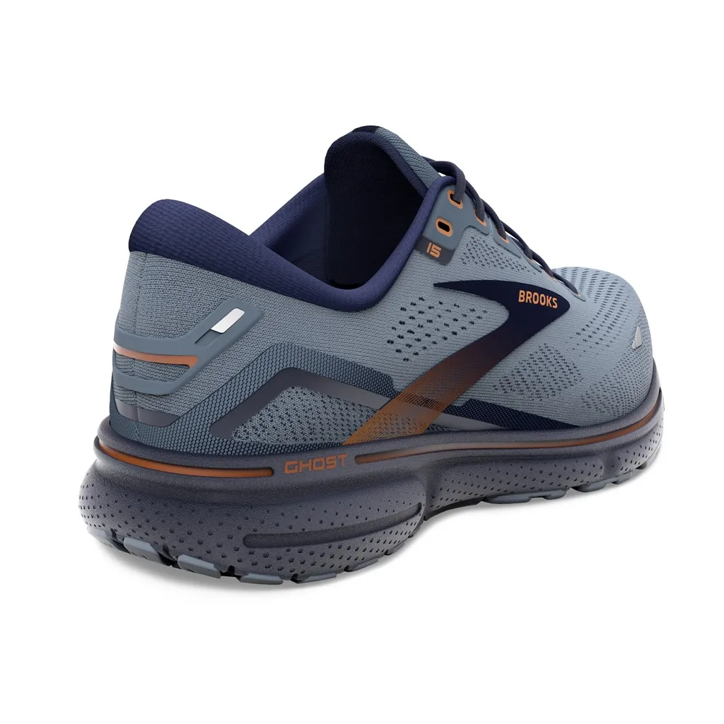 Brooks Ghost 15 Mens Size 12 (1103931D025) Flintone Peacock Oak Running Shoe Brooks Ghost 15 Mens Running Shoes Flintstone Peacock Oat  main image 2
