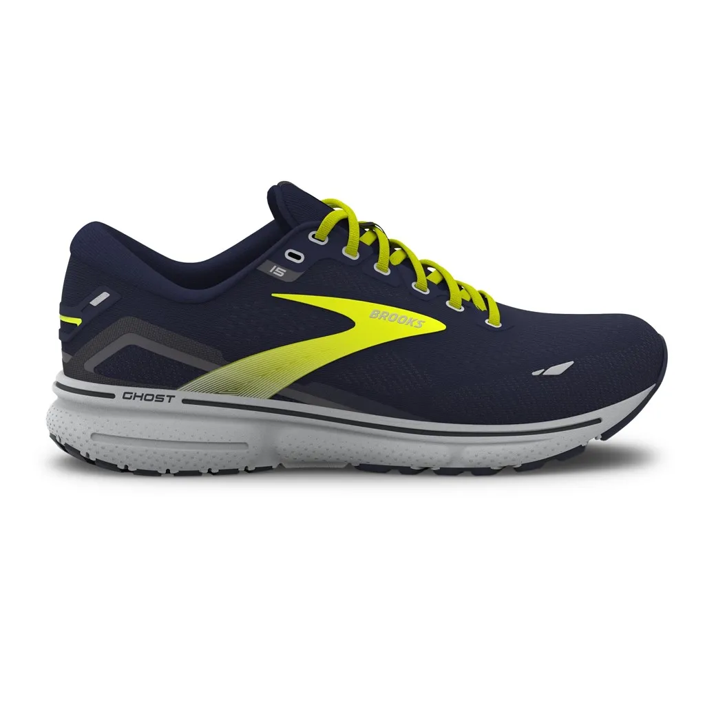 Brooks Ghost 15 Mens Running Shoes Black Blue Yellow 1104181D029 Size 9 D 01.jpg main image 2